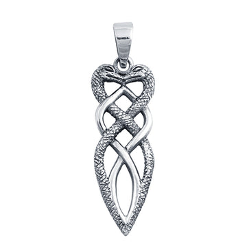Snakes Charm Pendant 925 Sterling Silver